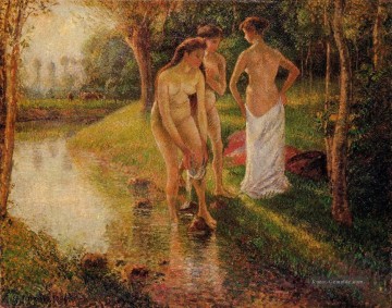 Badende 1896 Camille Pissarro Ölgemälde